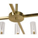 Clarabelle LED Brass Chandelier Ceiling Light, Large